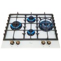 Поверхня газова Luxor RG 680 WH Kup Retro Blütenweiß + підставка WOK у подарунок