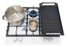 Поверхня газова Luxor RG 680 WH SS Blütenweiß + підставка WOK у подарунок