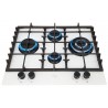 Поверхня газова Luxor RG 680 WH BK Blütenweiß + підставка WOK у подарунок