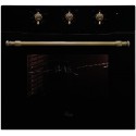 Luxor Qualität 60 GBO Grill Retro Kup BK Vintage Classico + конвектор, чорне скло, чорний