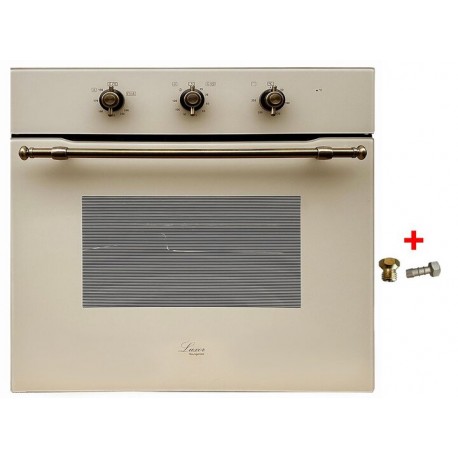 Luxor Qualität 60 Classic Rustiko Grill KUP BG конвектор, бежеве скло + набір для підключення пропан в подарунок, бежева