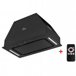 Luxor Stolz 60 LED 1450 m3 BK Sensor LED + пульт управління, скляний фасад, чорне скло, чорна