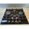 Варильна поверхня газова Luxor  Round Vintage 60 Emaille Turbo Wok Italy BK + кругла підставка Wok у подарунок, чорна