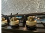 Варильна поверхня газова Luxor Gold Vintage 60 Emaille Turbo Wok Italy BK + кругла підставка Wok у подарунок,чорна