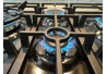 Варильна поверхня газова Luxor Round Vintage 60 Emaille Turbo Wok Italy BK + кругла підставка Wok у подарунок,чорна